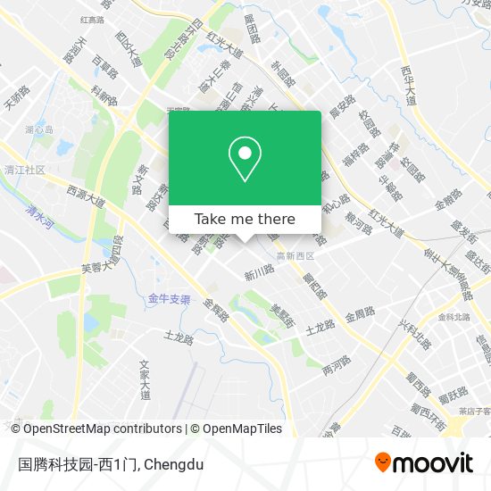 国腾科技园-西1门 map