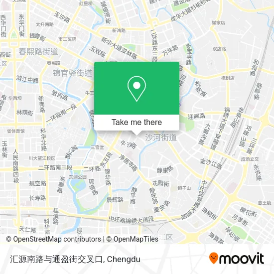 汇源南路与通盈街交叉口 map