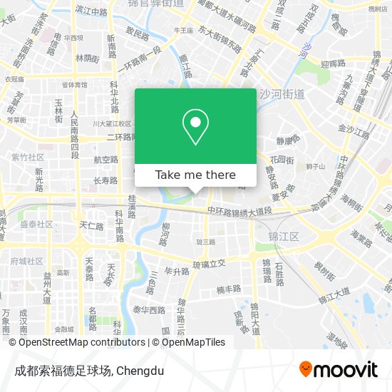 成都索福德足球场 map
