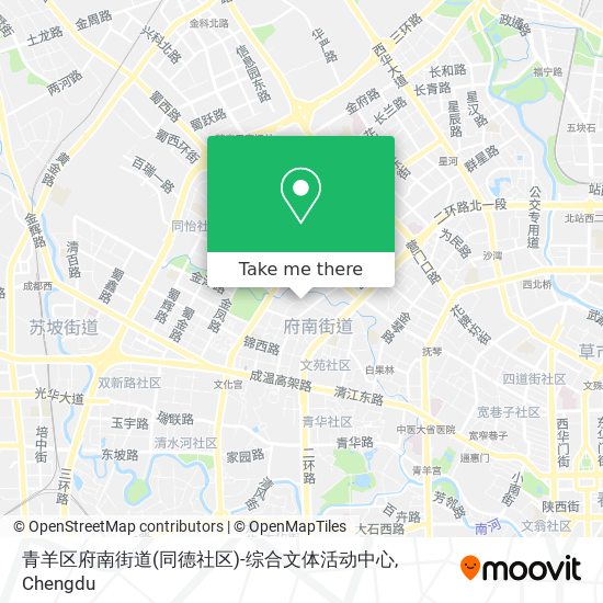 青羊区府南街道(同德社区)-综合文体活动中心 map