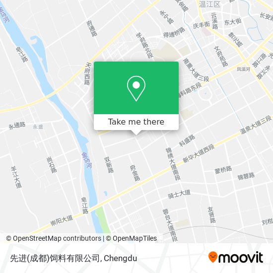 先进(成都)饲料有限公司 map