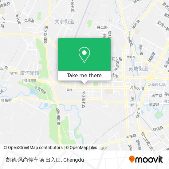 凯德·风尚停车场-出入口 map