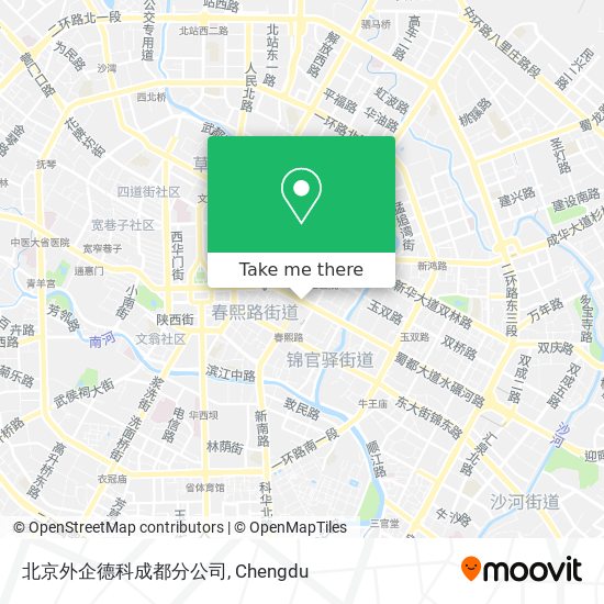 北京外企德科成都分公司 map