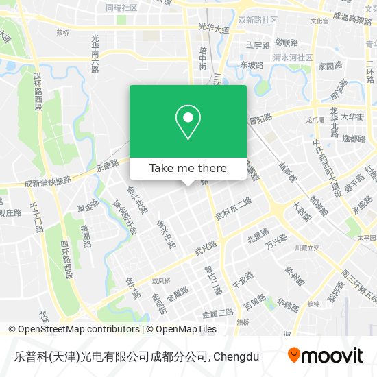 乐普科(天津)光电有限公司成都分公司 map