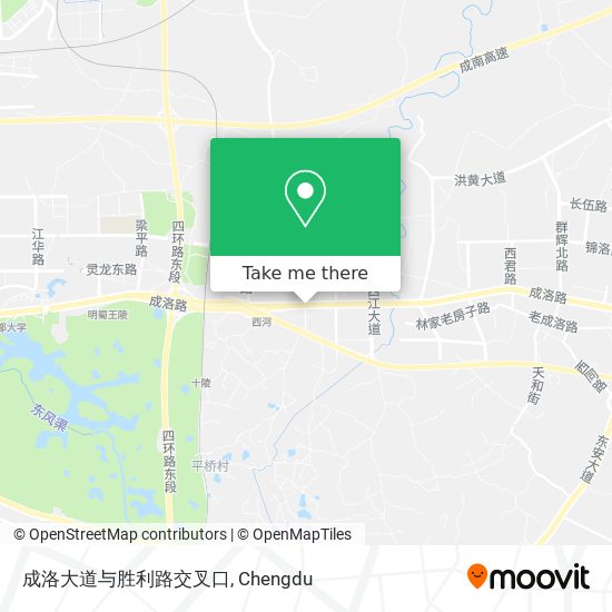 成洛大道与胜利路交叉口 map
