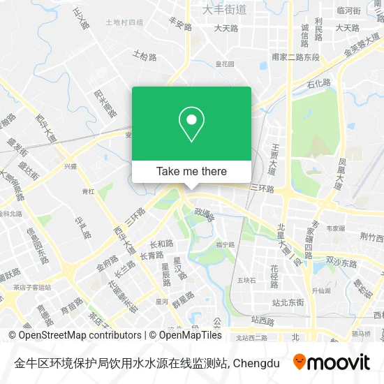 金牛区环境保护局饮用水水源在线监测站 map