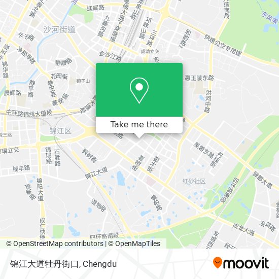 锦江大道牡丹街口 map