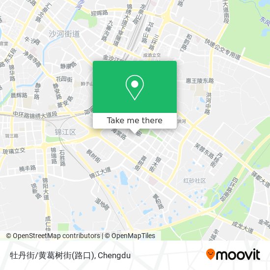 牡丹街/黄葛树街(路口) map