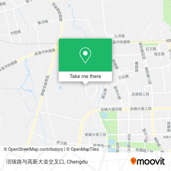 涪陵路与高新大道交叉口 map