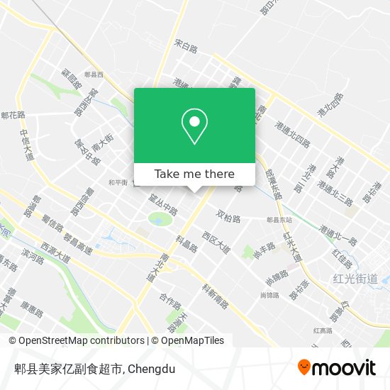 郫县美家亿副食超市 map