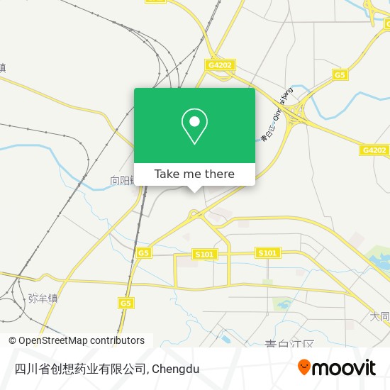 四川省创想药业有限公司 map