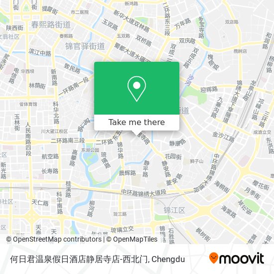 何日君温泉假日酒店静居寺店-西北门 map