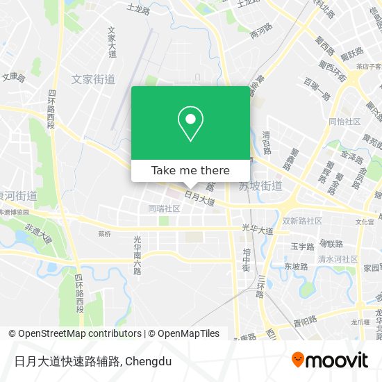 日月大道快速路辅路 map