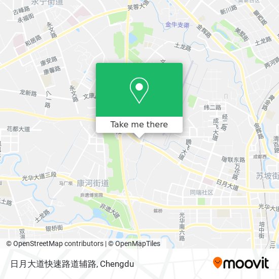 日月大道快速路道辅路 map