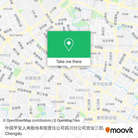 中国平安人寿股份有限责任公司四川分公司营业三部 map