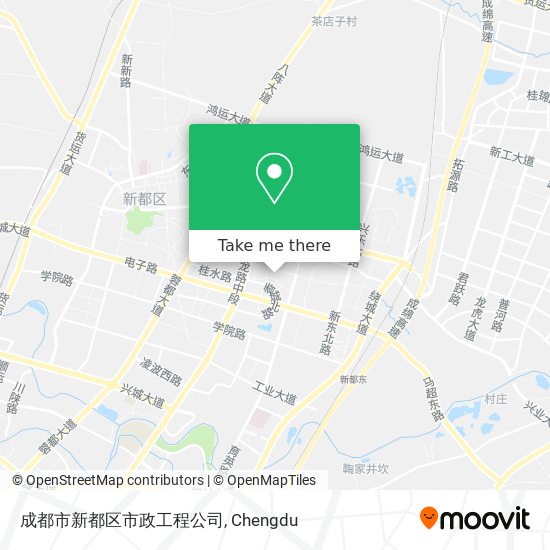 成都市新都区市政工程公司 map