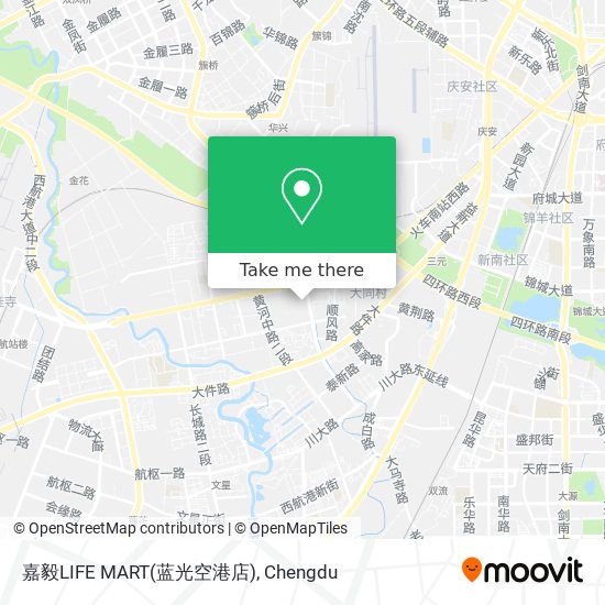 嘉毅LIFE MART(蓝光空港店) map