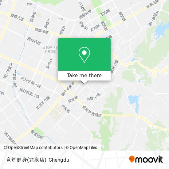 竞辉健身(龙泉店) map