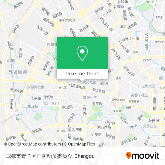 成都市青羊区国防动员委员会 map