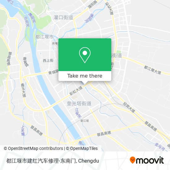 都江堰市建红汽车修理-东南门 map