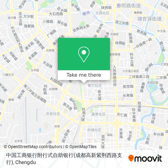 中国工商银行附行式自助银行(成都高新紫荆西路支行) map