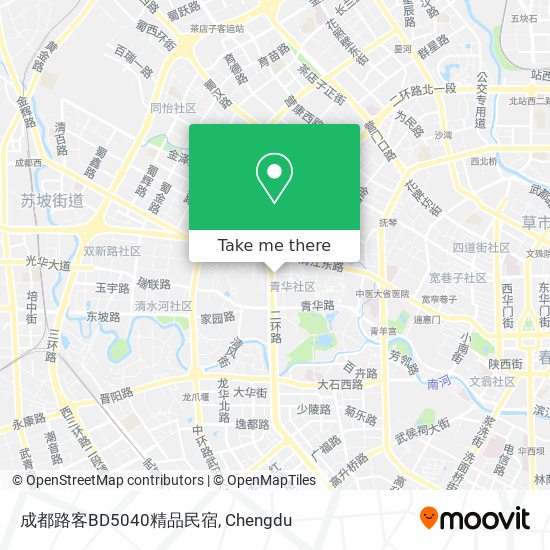 成都路客BD5040精品民宿 map