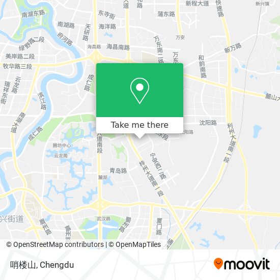 哨楼山 map