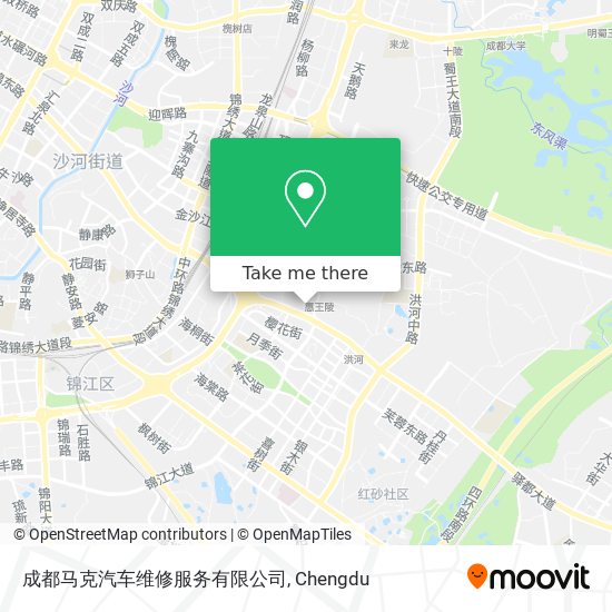 成都马克汽车维修服务有限公司 map