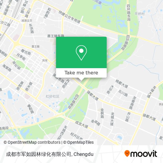 成都市军如园林绿化有限公司 map