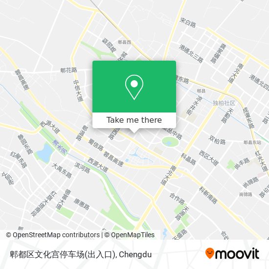 郫都区文化宫停车场(出入口) map