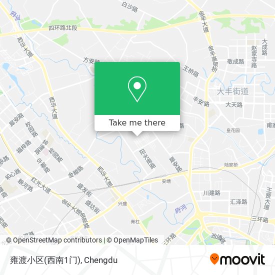 雍渡小区(西南1门) map