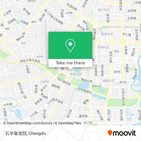 石羊敬老院 map
