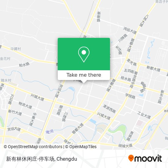 新有林休闲庄-停车场 map
