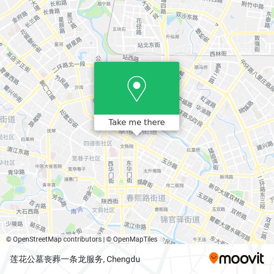 莲花公墓丧葬一条龙服务 map