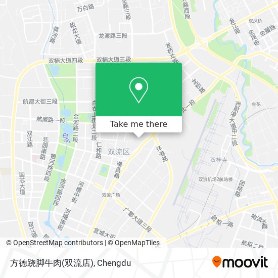方德跷脚牛肉(双流店) map