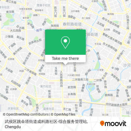 武侯区跳伞塔街道成科路社区-综合服务管理站 map