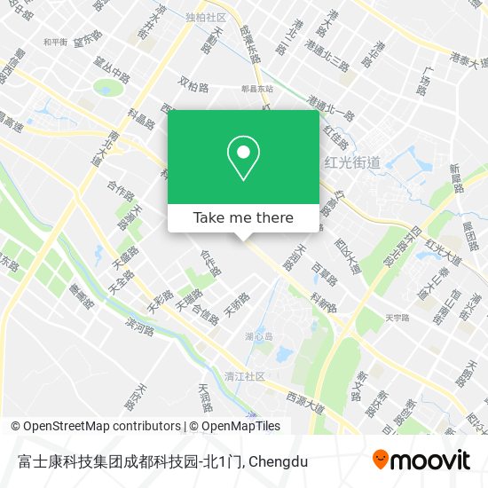 富士康科技集团成都科技园-北1门 map