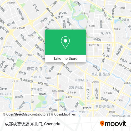 成都成营饭店-东北门 map