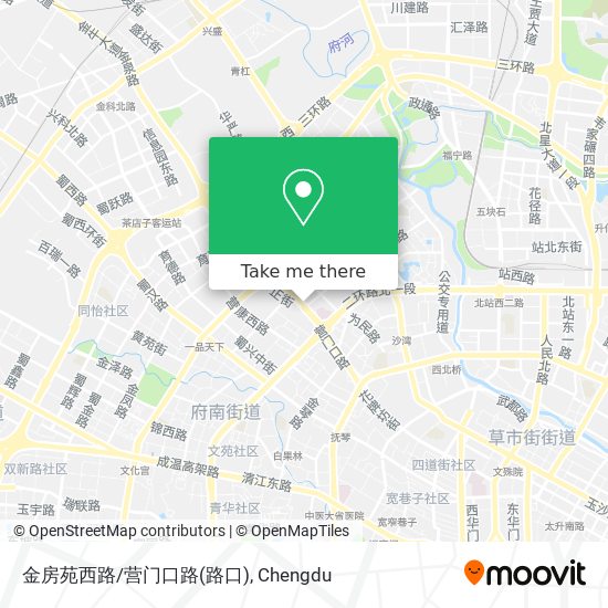 金房苑西路/营门口路(路口) map