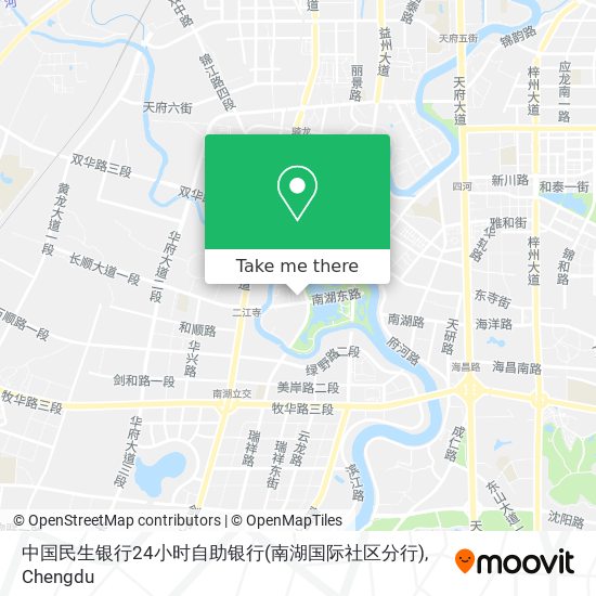 中国民生银行24小时自助银行(南湖国际社区分行) map