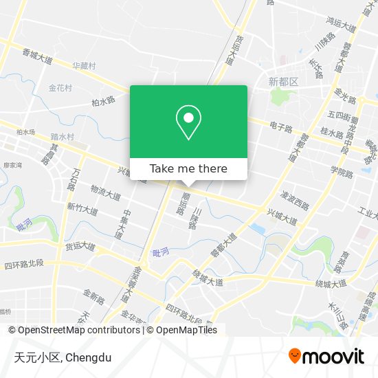 天元小区 map