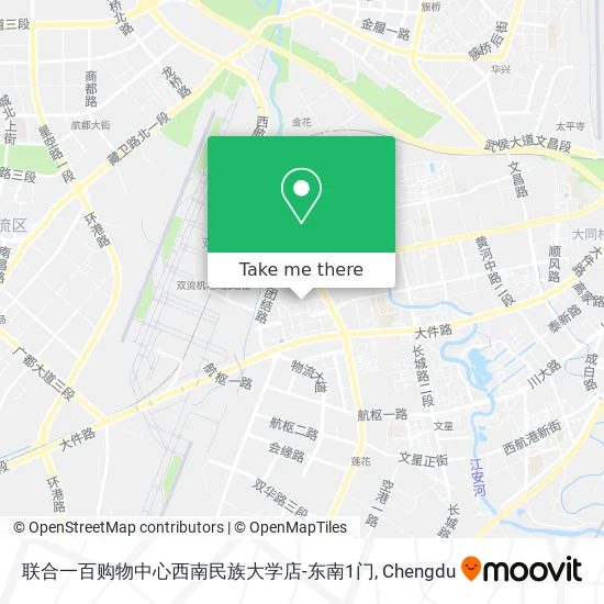 联合一百购物中心西南民族大学店-东南1门 map