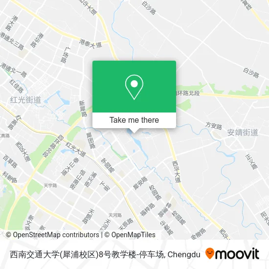 西南交通大学(犀浦校区)8号教学楼-停车场 map