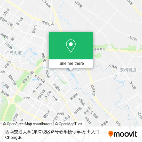 西南交通大学(犀浦校区)8号教学楼停车场-出入口 map