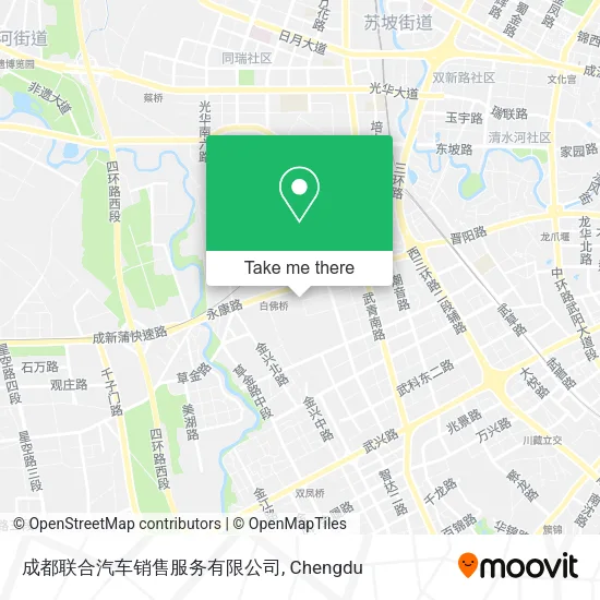 成都联合汽车销售服务有限公司 map