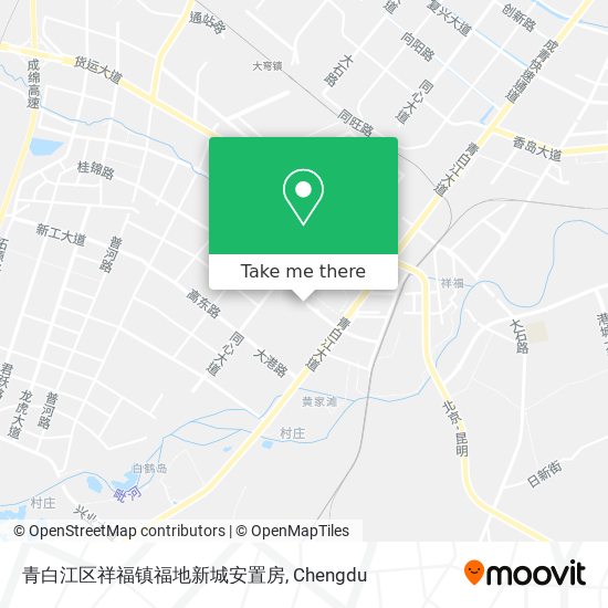 青白江区祥福镇福地新城安置房 map