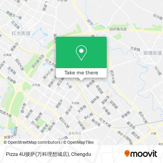 Pizza 4U披萨(万科理想城店) map