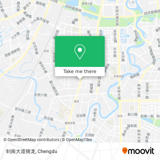 剑南大道骑龙 map