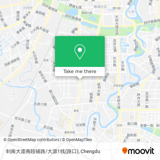 剑南大道南段辅路/大源1线(路口) map