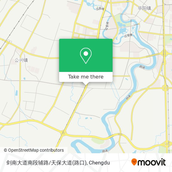 剑南大道南段辅路/天保大道(路口) map